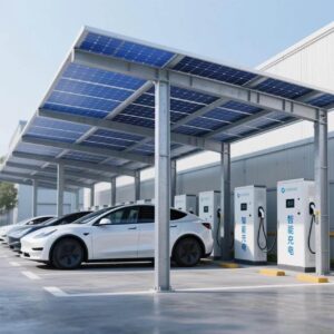 Intelligent-photovoltaic-power-generation-and-energy-storage-integrated-parking-shed