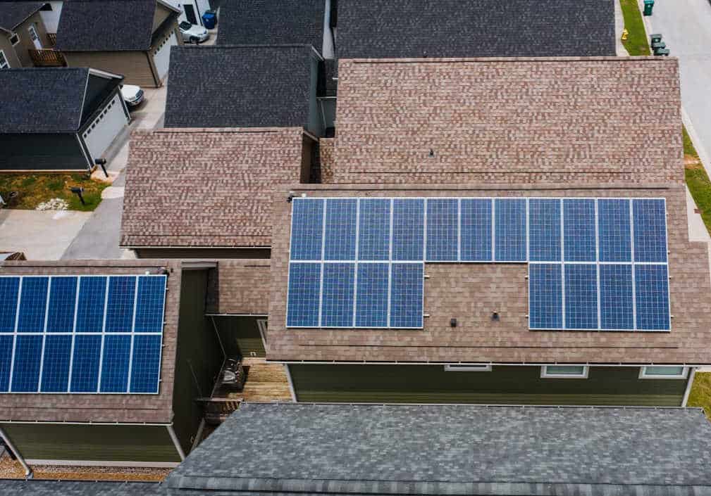 Aerial view perspective drawing of a solar plant layout for planning Aerial view perspective drawing of a solar plant layout for planning