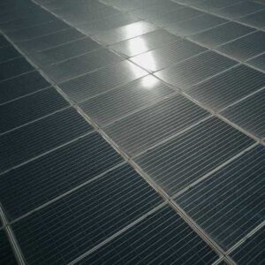 Closeup texture of an ETFE solar panel surface