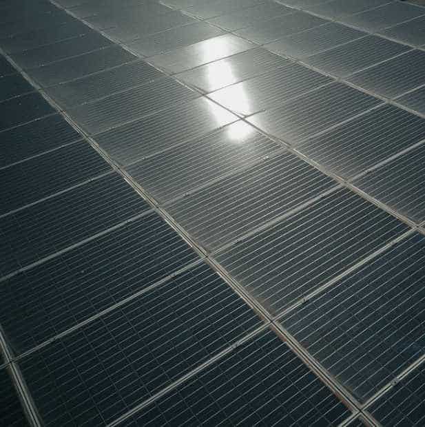 Closeup texture of an ETFE solar panel surface Closeup texture of an ETFE solar panel surface