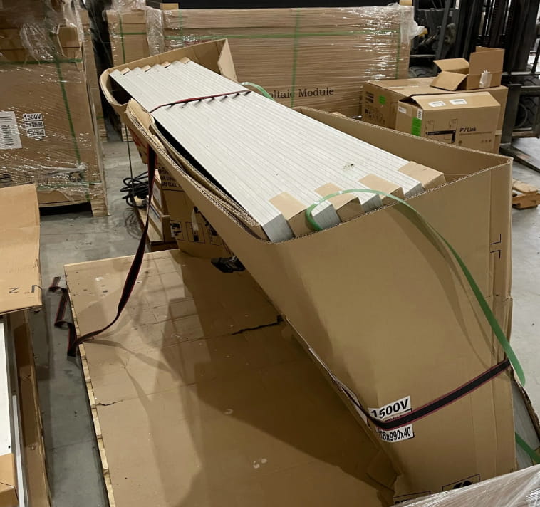 Incoming inspection for wholesale solar panel delivery