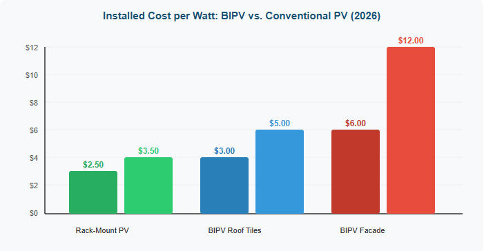 BIPV vs. Conventional PV BIPV vs. Conventional PV