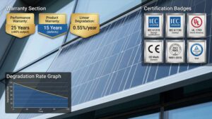 glass solar panel warranty