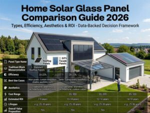 solar glass panels for home