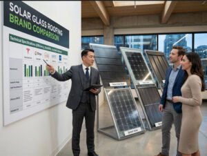 solar glass roofing materials