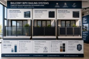 balcony BIPV solar railings