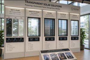 transparent solar panel products for windows and skylights