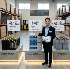 solar battery technology lead acid vs lithium comparison